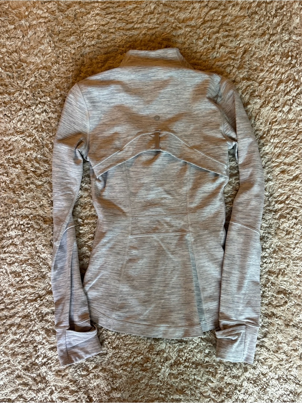 lululemon athletica Heather Gray Zip-Up Performance Jacket